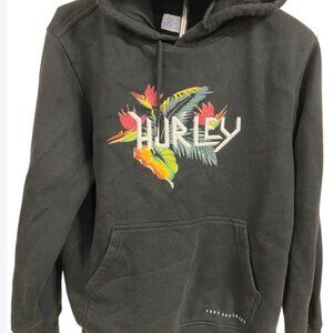 Hurley Dk grey sweatshirt with embroidered Bird of Paradise XL